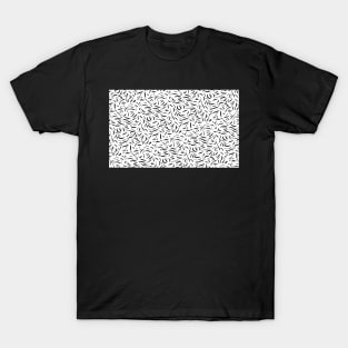 Abstract White and Black Design T-Shirt